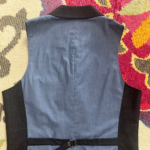 Massimo Dutti Double Breasted Vest/Waistcoat - Brand New - Picture 1 of 7